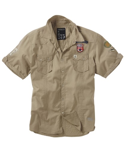 Badge Detail Short Sleeve Utility Shirt