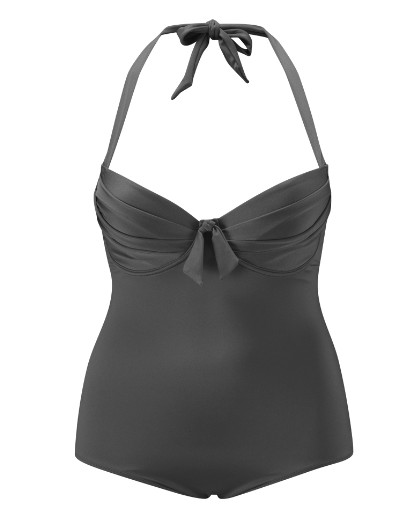 Pour Moi Black Halterneck Swimsuit