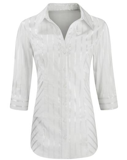 Shirt with satin stripe detail Shirt with satin stripe detail