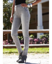 Pasazz Favorite Plus Size Jeggings -  Military Trim Ankle Length Jeggings