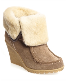 XTI Wedge Suede Boot