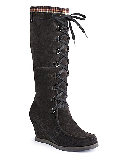 Joe Browns Hi Leg Wedge Boot E Fit