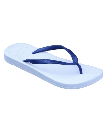 Gumbies White and Blue Fish Flop