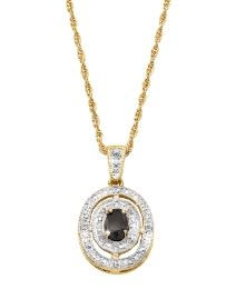 Oval Sapphire & Cubic Zirconia Pendant at Fashion World Catalogue Oval Sapphire & Cubic Zirconia Pendant.