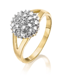 Diamond Accent Cluster-Style Ring at Fashion World Catalogue Diamond Accent Cluster-Style Ring.