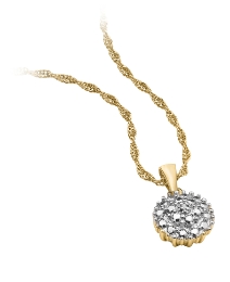 Diamond Accent Cluster-Style Pendant at Fashion World Catalogue Diamond Accent Cluster-Style Pendant.
