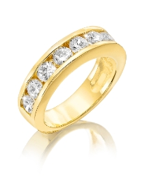 Gold-Plated Cubic Zirconia Band Ring at Fashion World Catalogue Gold-Plated Cubic Zirconia Band Ring.