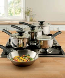 Tefal Essencia 3 Piece S Steel Pan Set