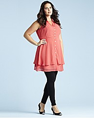 Glamorosa Layered Tunic Very Voluptuous Fit H-K Glamorosa Layered Tunic Very Voluptuous Fit H-K