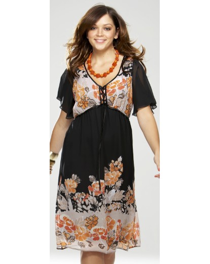 Border Print Dress Border Print Dress