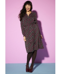 70s Jersey Shirt Dress