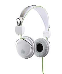 MOS Headphones White/Green