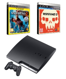 PS3 320GB Console  2 Games