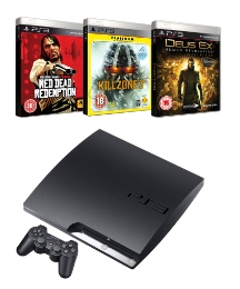 PS3 320GB Console  3 Games