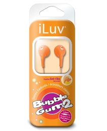 iLuv Bubble Gum2 Earphones Orange from Premier Man