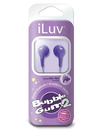 iLuv Bubble Gum2 Earphones Purple from Fifty Plus