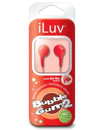 iLuv Bubble Gum2 Earphones Red from Fifty Plus