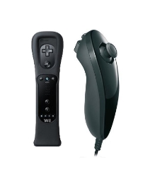 Wii Nunchuk + Remote Motion Plus Black Wii Nunchuk + Remote Motion Plus Black