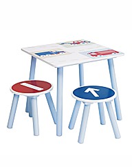 Boys Vehicle Table and Stools