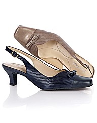Van Dal Lizard Print Sling Back Heels Van Dal Lizard Print Sling Back Heels