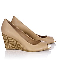 Capollini Open Toe Plain Wedge Capollini Open Toe Plain Wedge