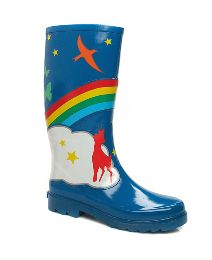 Babycham Rainbow Wellington - VF052MX - VivaLaDiva.com : wellie festival wear cute bright