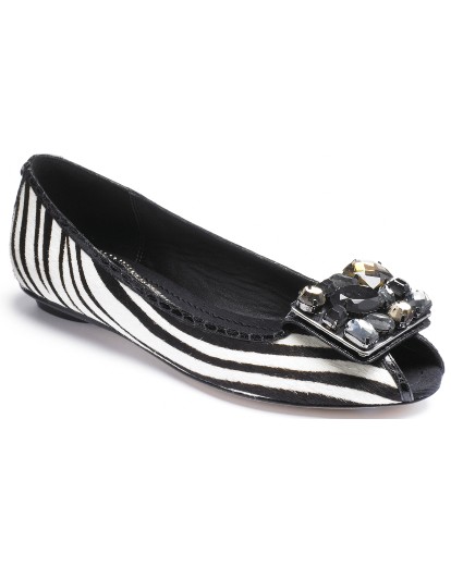 Bourne Britt Peep Toe Flats