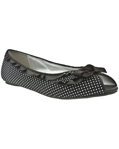 Schuh Calais Frill Bow Pump Sports Flat