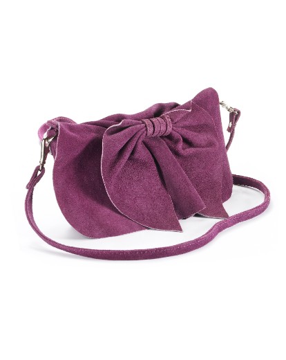 Juno Bow Suede Cross Body Bag