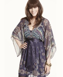Zandra Rhodes Kaftan Style Print Dress