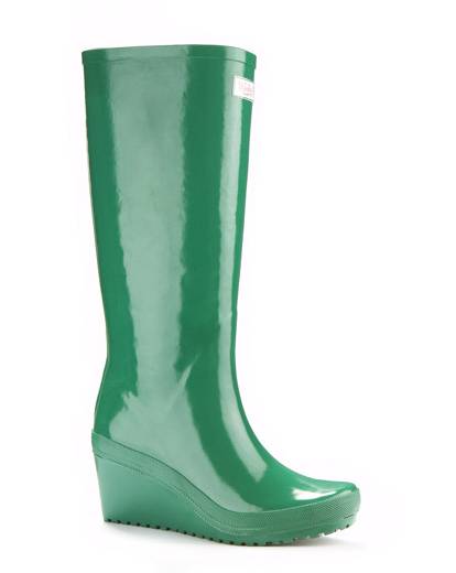 WedgeWelly Green Goddies Wellies