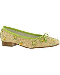 Riva Delos Raffia Ladies Ballerina
