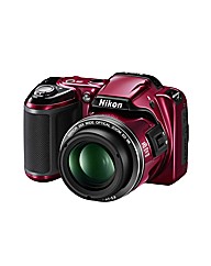 Nikon Coolpix L810 3D Camera Red 16MP 26xZoom 3.