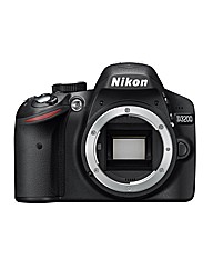 Nikon D3200 SLR Camera Black Body Only