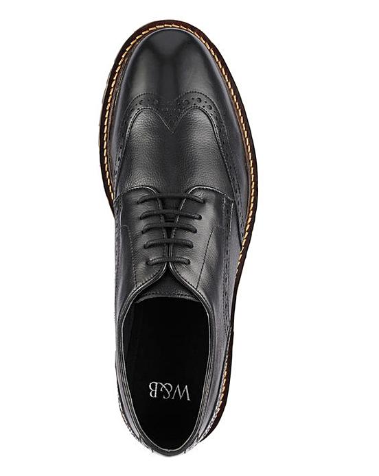 Leather Brogues Extra Wide Fit Premier Man