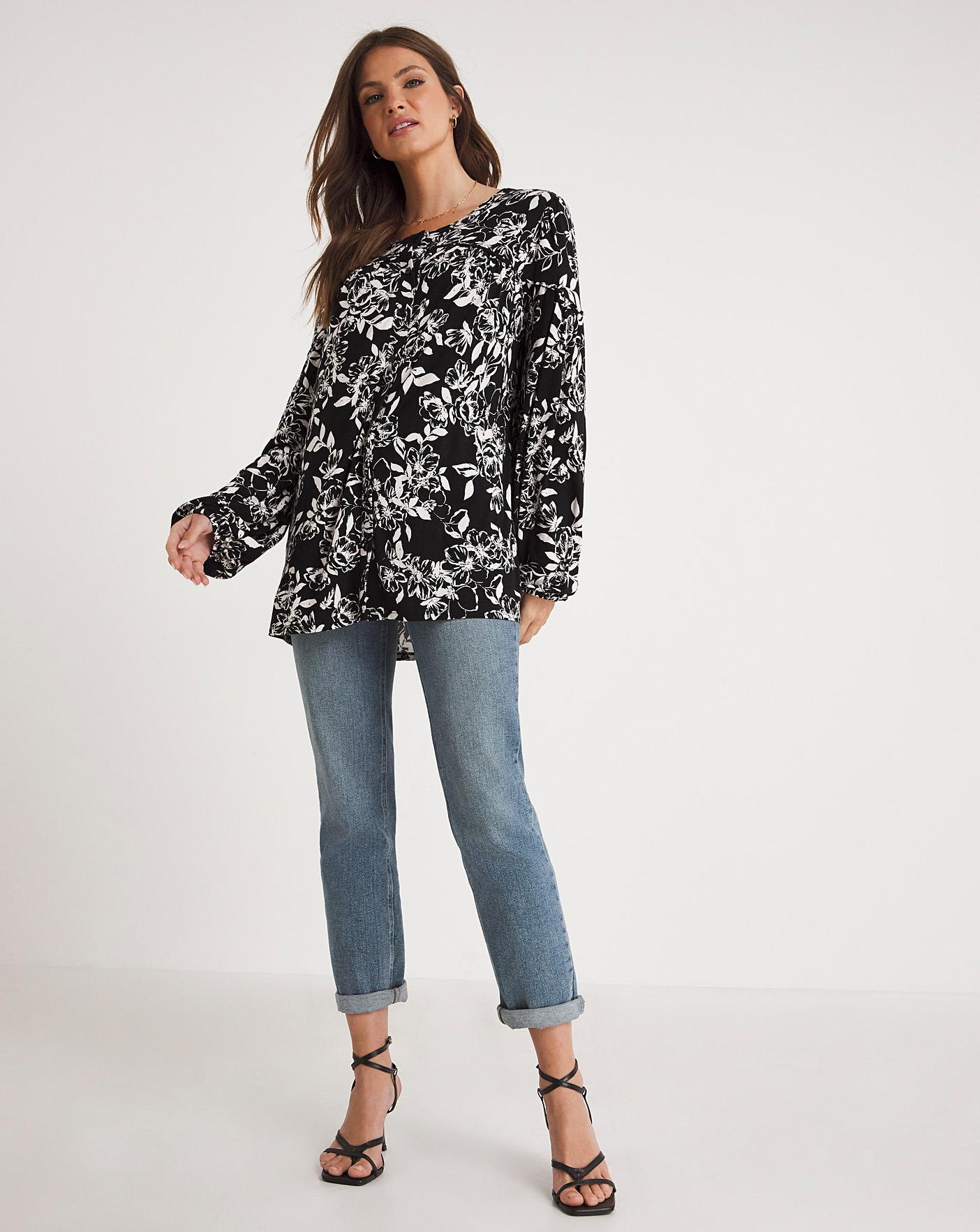 Julipa Volume Sleeve Jersey Top Ambrose Wilson