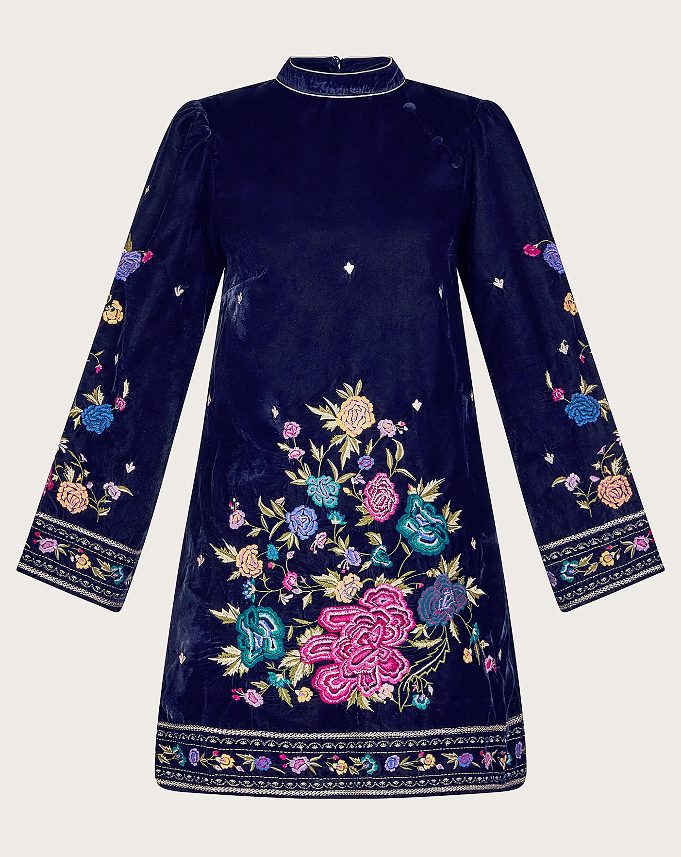 Monsoon Freya Embroidered Tunic Dress J D Williams