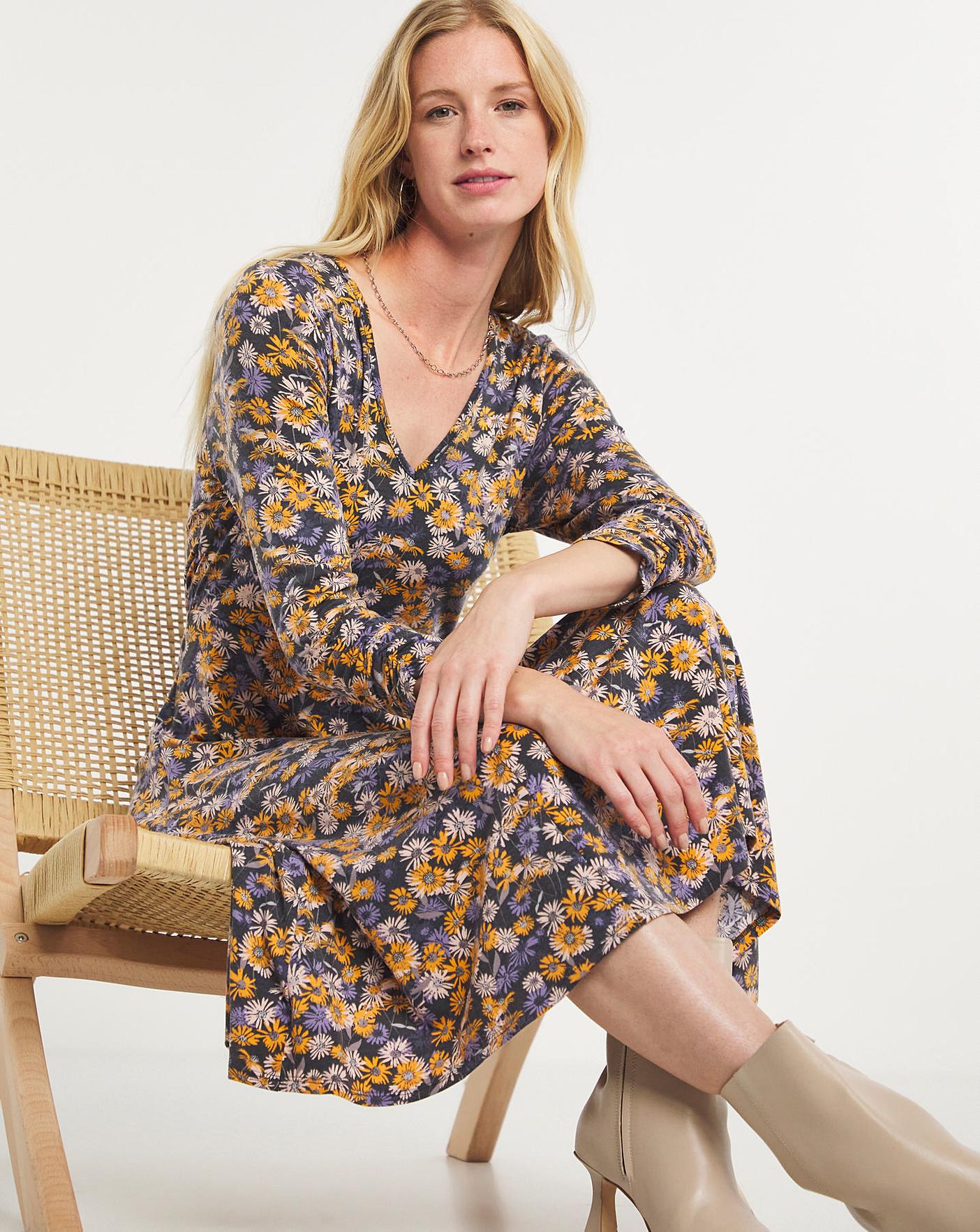 Julipa Floral Jersey Dress J D Williams