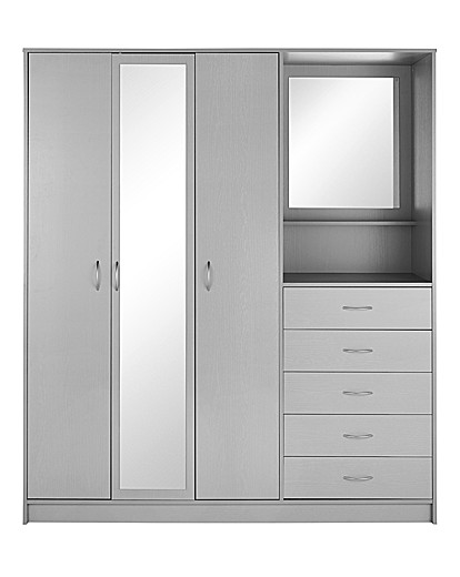 Darwen 3 Door 3 Drawer Wardrobe Premier Man