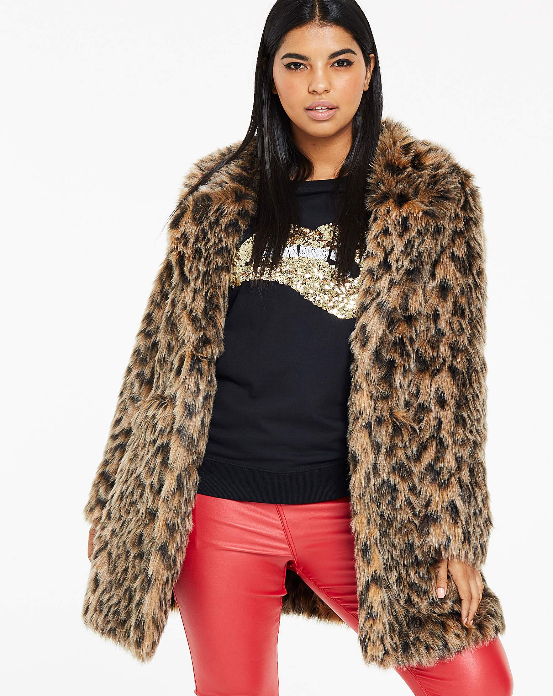 Faux Fur Coat Warehouse 2018 Winter Fake Fur Coat Women Casual Thicken Long Leopard Coats With Green Collar Korean Style Warm Faux Jacket Malaysia Senarai Harga 2019