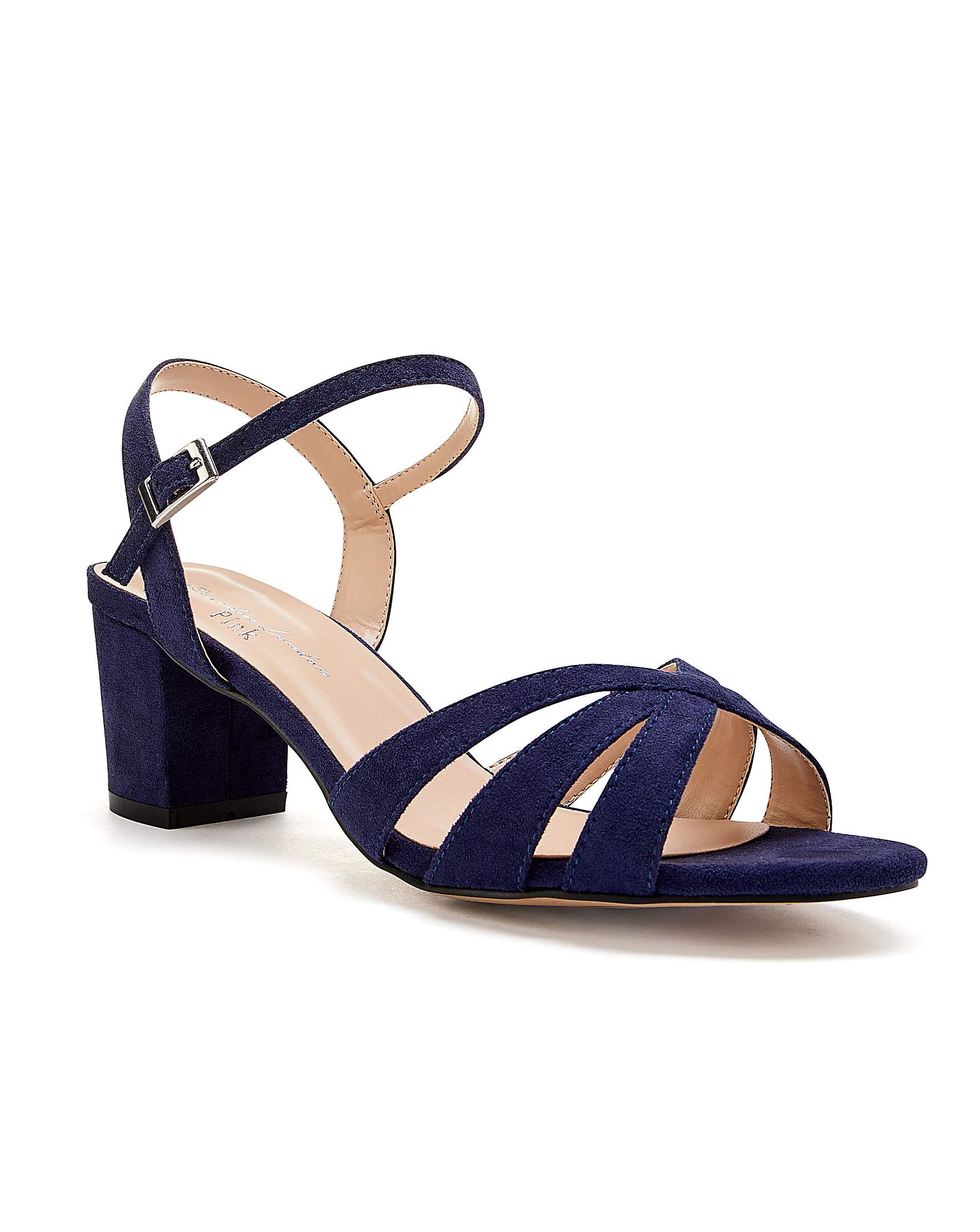 navy blue wide fit sandals