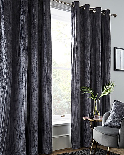 Crinkle Velvet Curtains