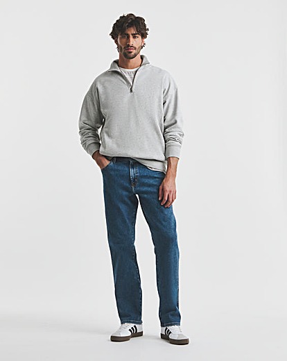 Wrangler Mens Texas Straight Fit Jean - Stonewash