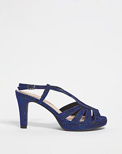 Joanna Hope Crossover Platform Sandal E Fit