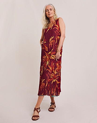 Julipa Printed Reversible Midi Dress