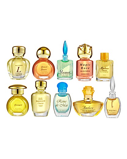 Set Of 10 Charrier Mini Fragrances In Gift Box