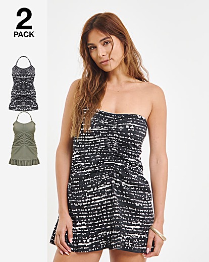 Value 2 Pack Bandeau Swimdresses