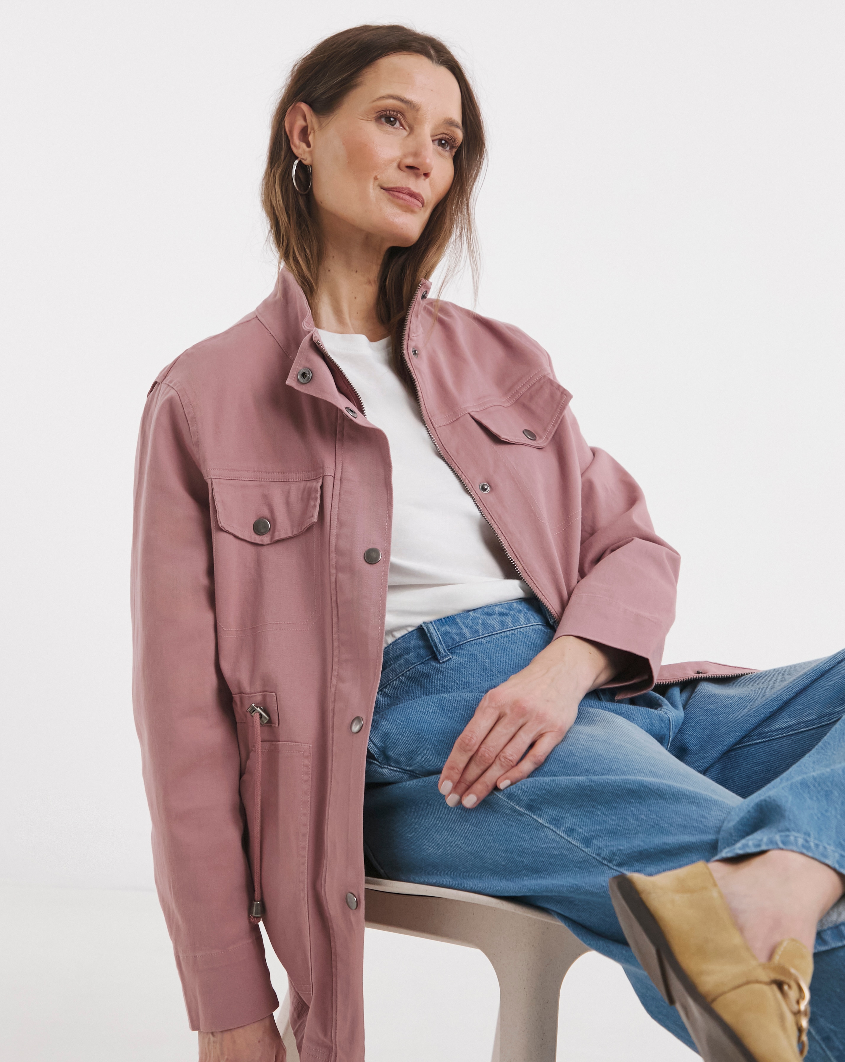 Green Textured Utility Jacket | Ambrose Wilson