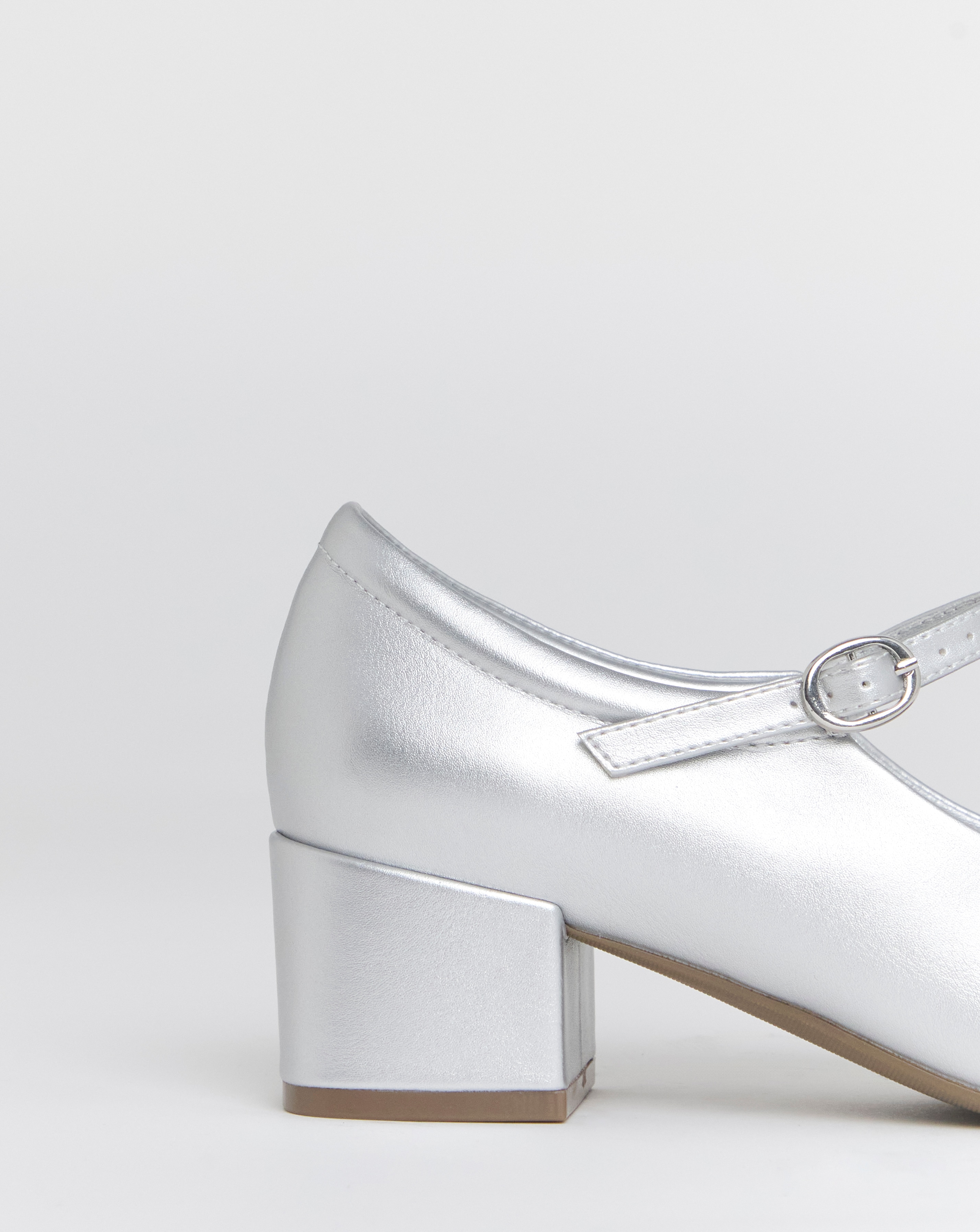 Dolores Low Block Heel T Bar Shoes - Extra Wide Fit (EEE