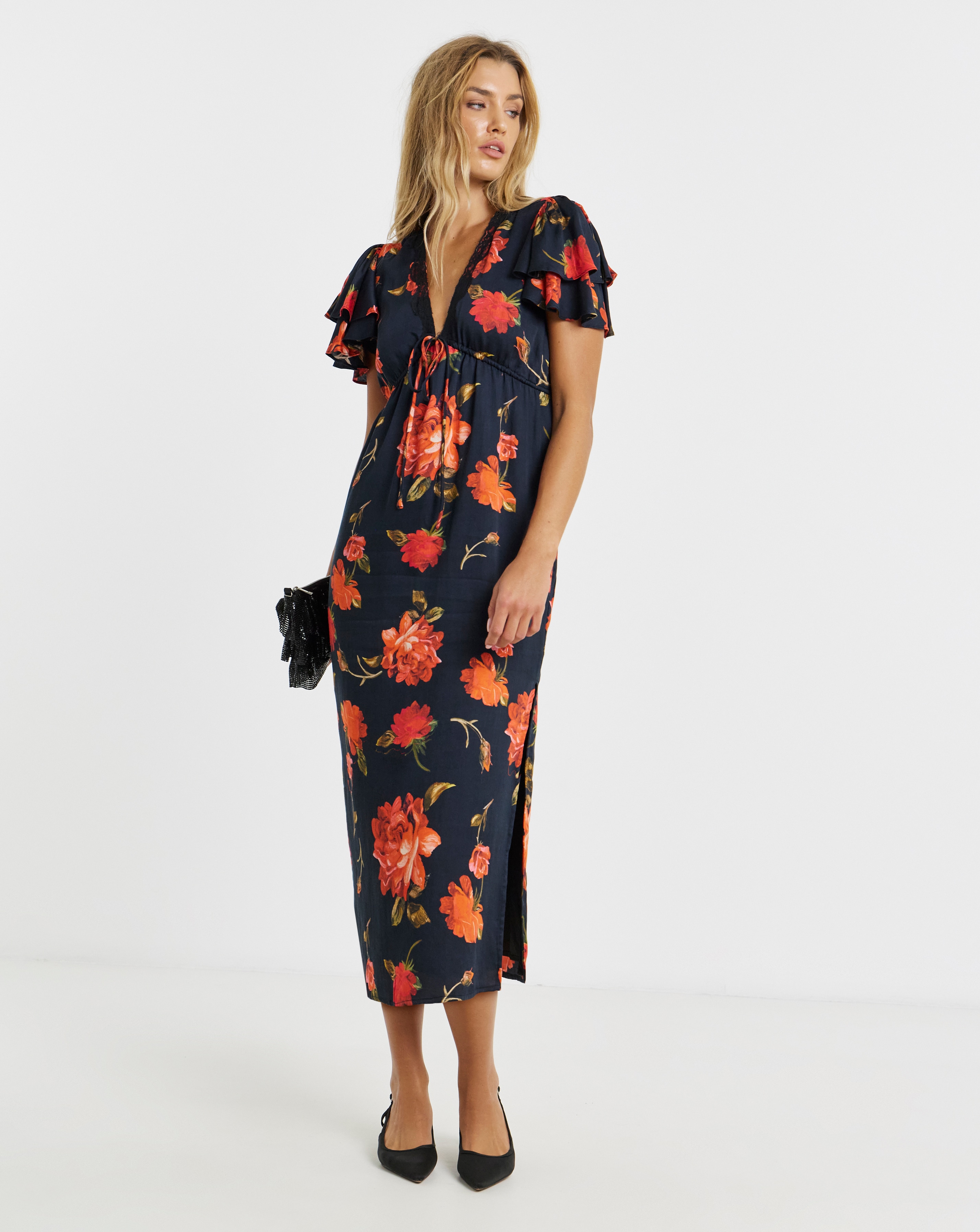 Hope & Ivy Ffion Wrap Maxi Dress | Ambrose Wilson